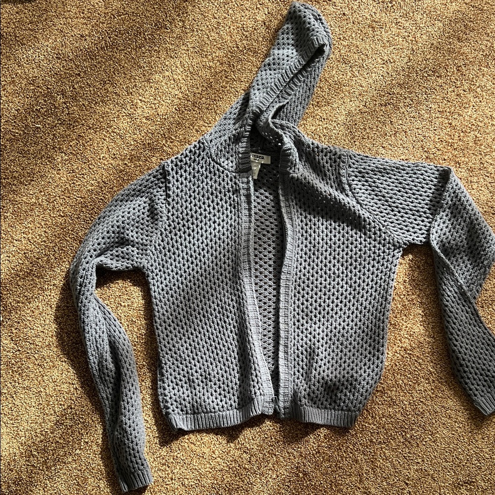 3/20$ RSQ Gray Knit Zip Up Hoodie